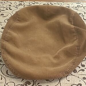 Brown Newsboy Corduroy Cap